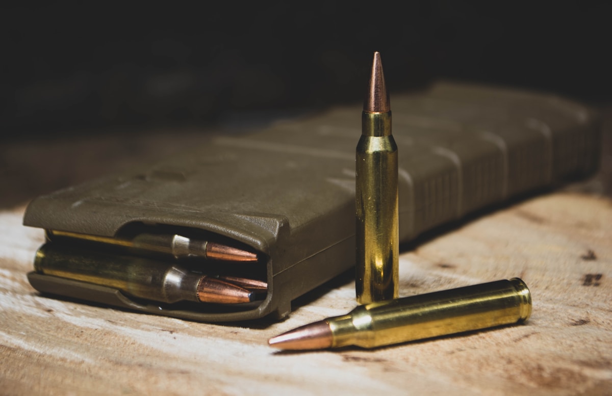 É possível vender acessórios de armas no e-commerce? brass colored bullets in magazine